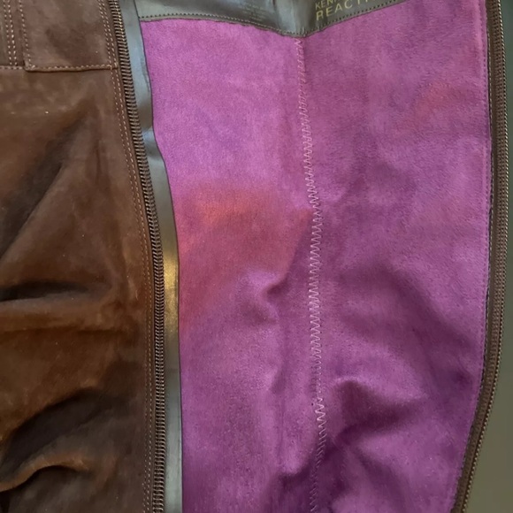 Kenneth Cole "GO OUT" Suede RIDING Boots, Color BARK, SIZE 10 MEDIUM - Picture 10 of 11